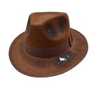 Size Large Freddy Burned Tattered Brown Fedora Hat Nightmare Costume Accessory