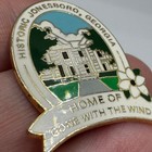 Vintage Historic Jonesboro Georgia Mansion Enamel Lapel Pin Gone With The Wind