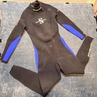 Scubapro 3mm Full Body Wetsuit Womens Xl Black Blue Neoprene Diving Suit