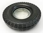 Vintage Goodyear Tire Clear Glass Ashtray Super Cushion Rubber 6in