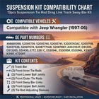 13 Piece Front Suspension Kit For Jeep Wrangler 1997-2006 Ball Joints