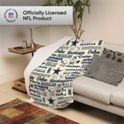 Foco Nfl Unisex-adult Nfl Team Logo Retro Sherpa Fleece Plush Throw Blanket -   