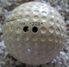 Vintage Dimple Double Dot Golf Ball-the 300  Unused With Several Cracks