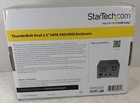 Startech Thunderbolt Dual 2 5in Sata Ssd hdd Enclosure Up To 12 5mm In Height