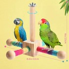 Kyouki Bird Perch Toy Parakeets Toy For Small   Medium Parrots - 360   Spinning 