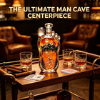 2026 Bigfoot Wilderness Whiskey Decanter Glass Foot Bottle Man Cave Bar Gift New