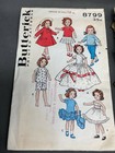 C 1950s Lot Of 2 - 12  Doll Patterns Vtg Sewing Clothing Outfit Vdpx9 15