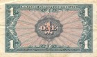Usa   Mpc   1  1961  Series  611  Plate   45  Circulated Banknote G18