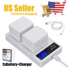 2x Rechargeable Battery And Lcd Charger  For Arlo Pro Pro 2 Light Camera Vma4400