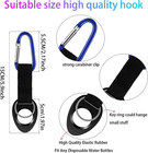 Durable Silicone Water Bottle Holder Hook Carrier With Carabiner Clip   Key Ring
