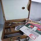 Artist s Wood Box Palette Brushes Knives Blending Pencils More Dovetail Art Vtg