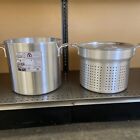 New Libertyware 3 Piece Aluminum Pasta Cooker  20 Qt Pot  Basket   Lid  Pasta20