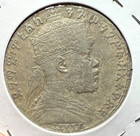 1903 Ethiopia Silver 1 Birr Lion Of Judah Crown