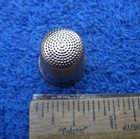 Fine Victorian 10k  Gold Thimble-engraved Houses Band-size 8-mono E To E