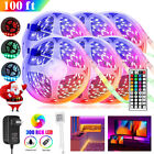 100ft Flexible 2835 Rgb Led Strip Light Remote Fairy Light Room Party Waterproof