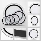 Drum Heads  22   16   14   13  12   Transparent And 22in With Foam Damping Rings