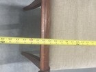 Antique Upholstered Wood Bench Window Bench  Duet Piano Stool  Or Vanity Bench