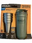 Stanley Adventure Series Stainless Steel 8oz Flask Plus Shot Glass Gift Set New
