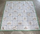 Vintage 1993 Handmade Baby Quilt 42x45 Double Sided  Nursery  Crib Blanket