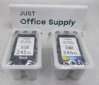 Genuine Oem Canon Pg-245xl Black  Cl-246xl Color Ink Bulk Packaging Free Ship
