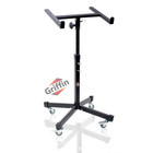 Griffin Studio Music Mixer Stand On Wheels - Dj Recording Gear Cart Table Mount