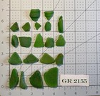 Gr 2155 Genuine Surf Tumbled Sea Glass vibrant Green Frosted Beach Glass