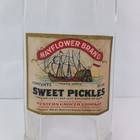 1919 Sweet Pickles Pickle Jar Bottle Mayflower Brand Marshalltown Iowa