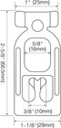 Teardrop Pallet Rack Safety Clip - Racking Beam Cross    