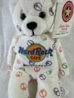 2004 Herrington Teddy Bears Hard Rock Cafe Honolulu Peace Plush Beanie Bear New