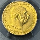 1915 Austria 20 Corona Gold Coin - Pcgs Ms65 Km-2818 Restrike