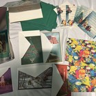 Vintage Lot 38  Holiday Christmas Cards Unused 60   s  70   s  80   s Some Envelopes