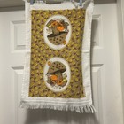 Vintage Cannon Cotton Terry Cloth Kitchen Dish Towel Mushroom Cottage Core 