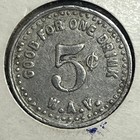 Dr  W a  Vaughan Timberville Virginia Token  Artic Soda  Good For 5 Cent  Rare 