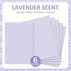 Lavender Scented Drawer Liners - 6 Non-adhesive Sheets For Home Fragrance