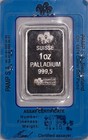1 Oz Palladium Bar  9995 Fine Bar Random Brand - Secondary Market