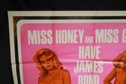 Goldfinger   Dr No James Bond Sean Connery Double Feature Poster 3 Sheet 41 X 81