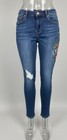 Machine Floral Embroidered Ripped Skinny Jeans Size 7  29 