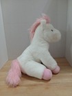 Fao Schwarz Plush Horse Pony Pink White Stuffed Animal Toy 13    Euc B8
