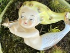 Bisque Vintage Mermaid Ceramic Wall Hanging Wall Pocket Vase Kelvin Industries