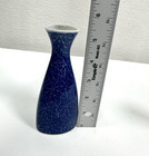 Vintage Asian Porcelain Vase Sake Bottle Blue Floral Design 5 5  