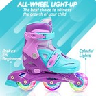 Inline Skates For Girls And Kids  Roller Skates Blades With 4 Size Adjustable   