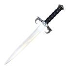 13 5  Ornate Black Thunder Cat Fixed Blade Knife Medieval Dagger Short Sword