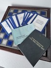 The National Historical Society Civil War Chess Set Metal Pieces Wood Board Case