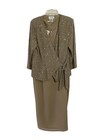 Chadwick s Jacket Long Dress Beaded Mother Of Bride Sz 14 Evening Holiday