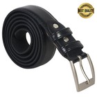 Men s Dress Belt Black Leather Belts For Jeans 