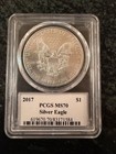 2017 S  1  Psgs Ms70 American Silver Eagle 1 Oz  999 Silver Premier 1st Edition