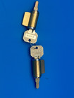 Marks Two Keyed Alike Cylinders Schlage C Keyway Brass  Sc4 6-pin  With 2 Keys