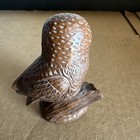 Vintage Red Mill Mfg Owl Figurine On Log Handcrafted Usa Wood Look Decor