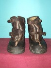 Ww11  Army Air Corp Heavy Flight Overshoes Pilots Leather  wool Boots Sz  L
