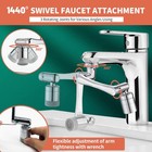 Cecefin 1080   Swivel-faucet-extender Universal Sink-aerator - 2 Mode Splash Wate